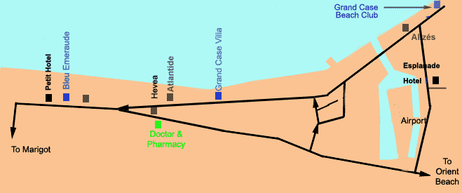 Grand Case map